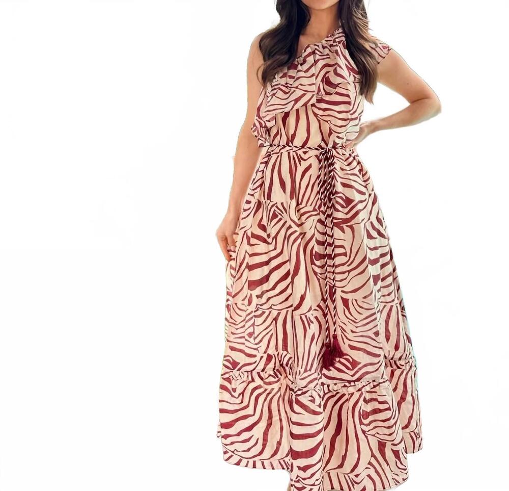 NEW MARIE OLIVER raya maxi dress in lionfish